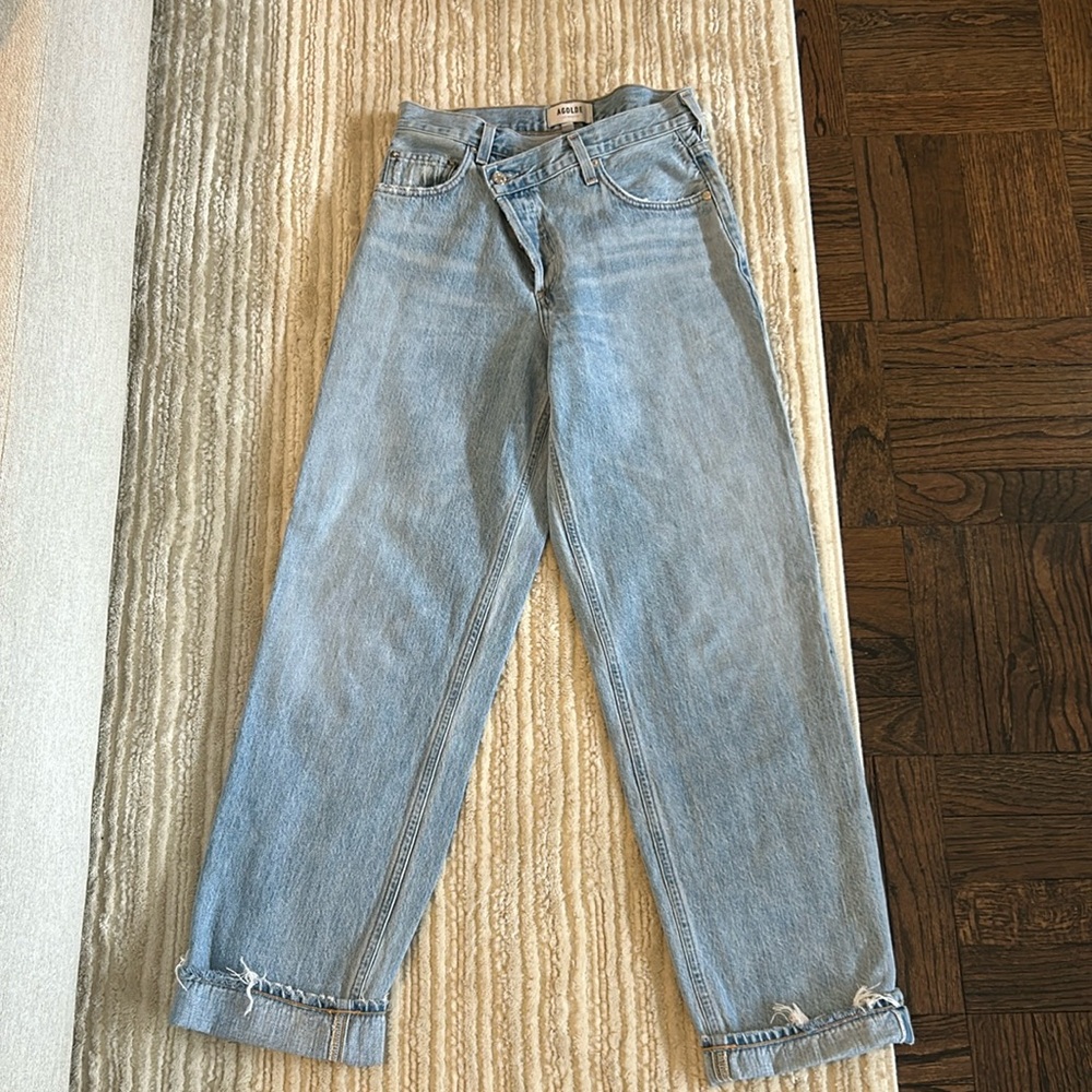 Agolde criss cross jean upsized jean